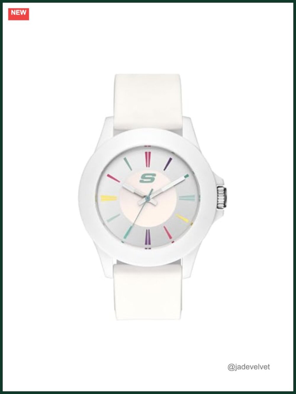 Women's Quartz Three-Hand Watch 40mm Silicone Band Water Resistant 50m